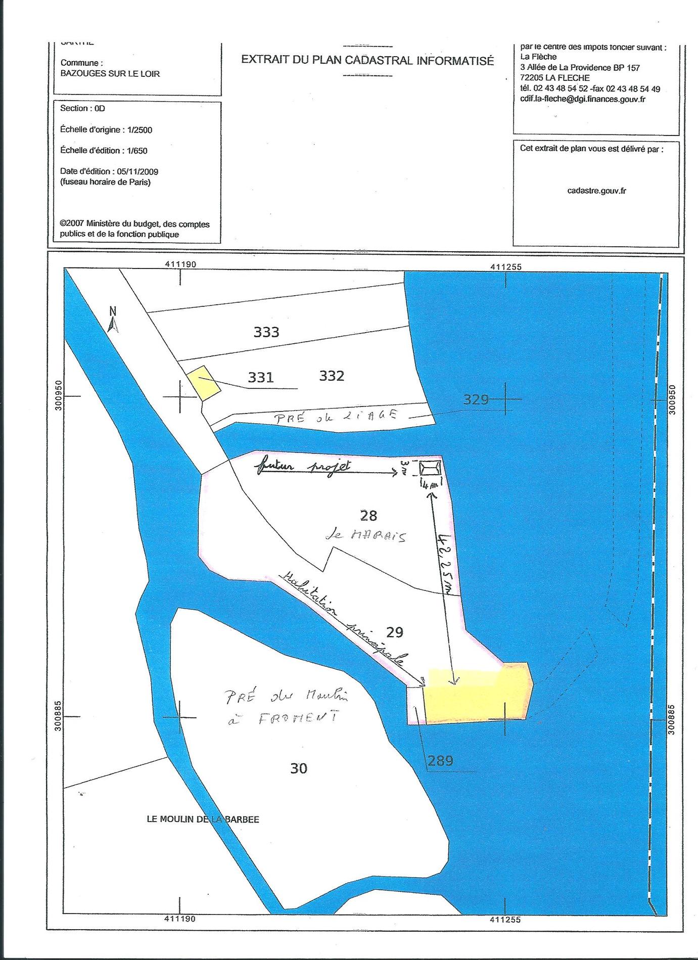 3 - Plan cadastral La Barbée